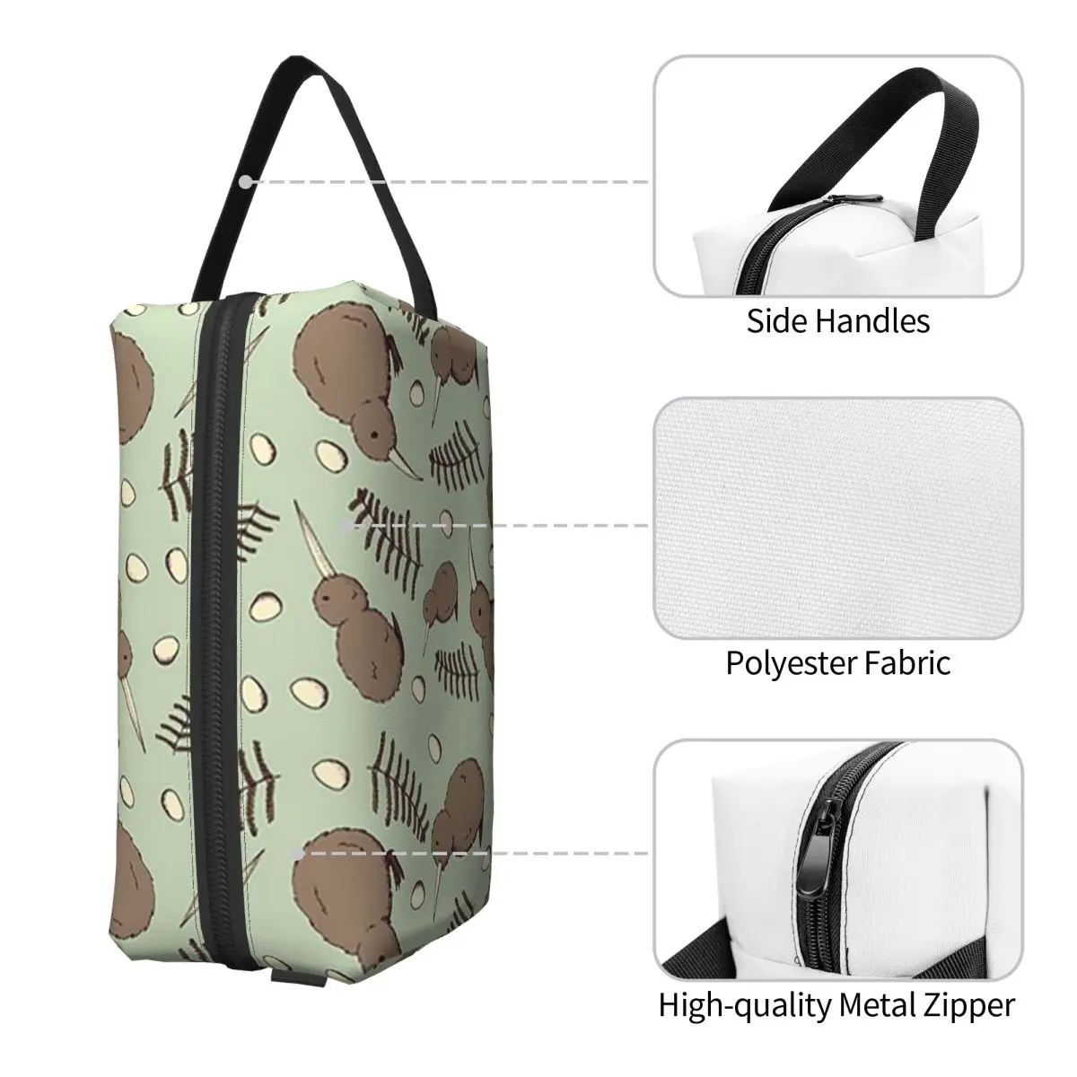 حقيبة مكياج من كيوي بيرد، منظم مستحضرات التجميل، مجموعة أدوات التخزين، حقيبة مستحضرات التجميل للنساء، مقلمة للسفر