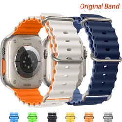 Original Ocean Strap For Apple watch band 45mm 49mm 44mm 41mm 40mm 38 44 40 mm 1:1 correa iWatch series 10 9 se 8 ultra 2 bands