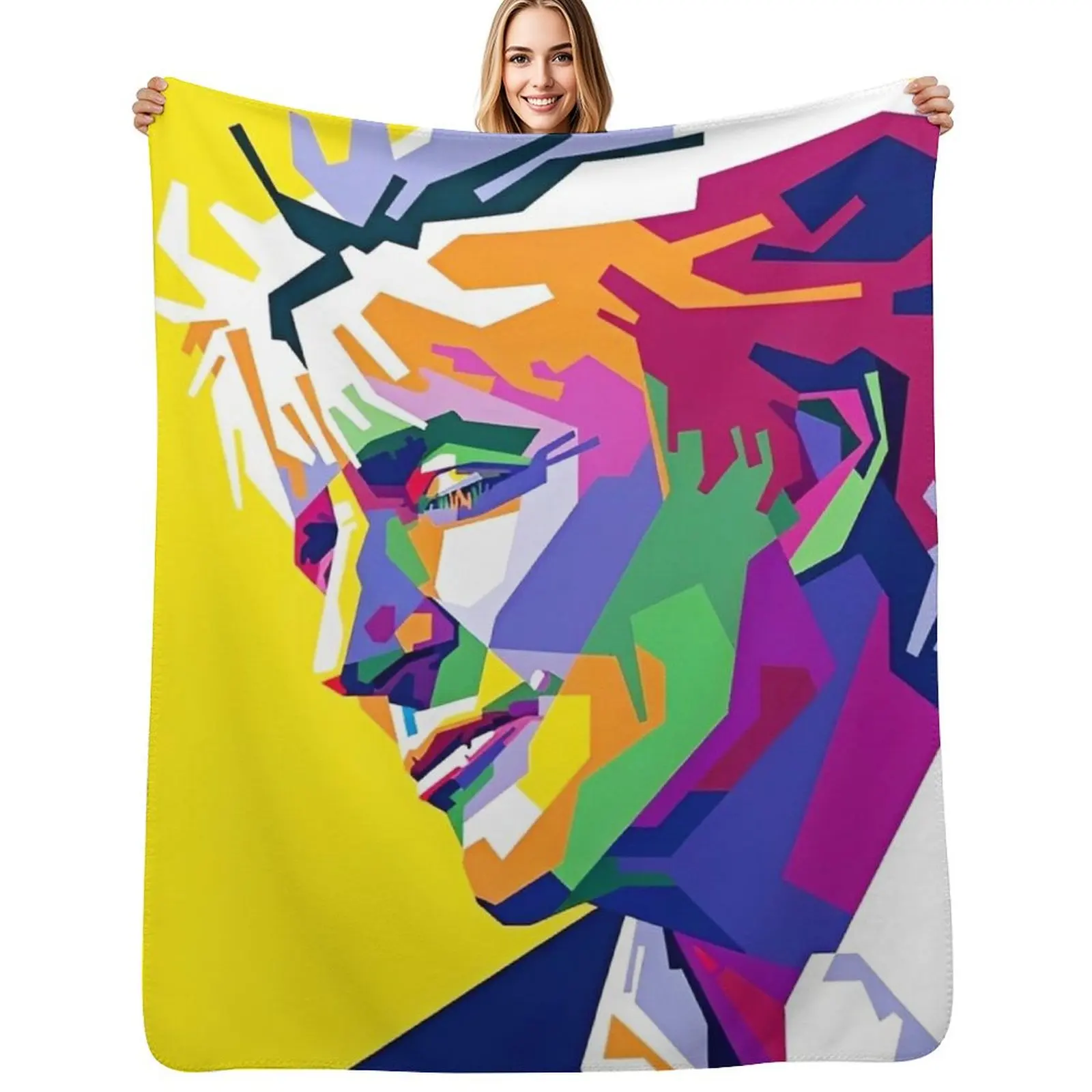 

Awesome Colorful Rod Stewart Throw Blanket Baby christmas gifts Luxury Thicken Extra Large Throw Blankets