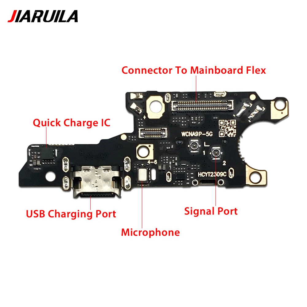 10Pcs ,USB Charging Charger Port Flex Cable For Huawei Honor 60 SE 70 Pro 80 X7 X8 4G Y91 Dock Charger Connector With Microphone