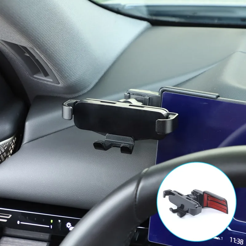 

ABS для 2024 + BMW 5 серии G60, левый держатель для телефона на приборной панели, GPS-монтажный кронштейн, автомобильные аксессуары