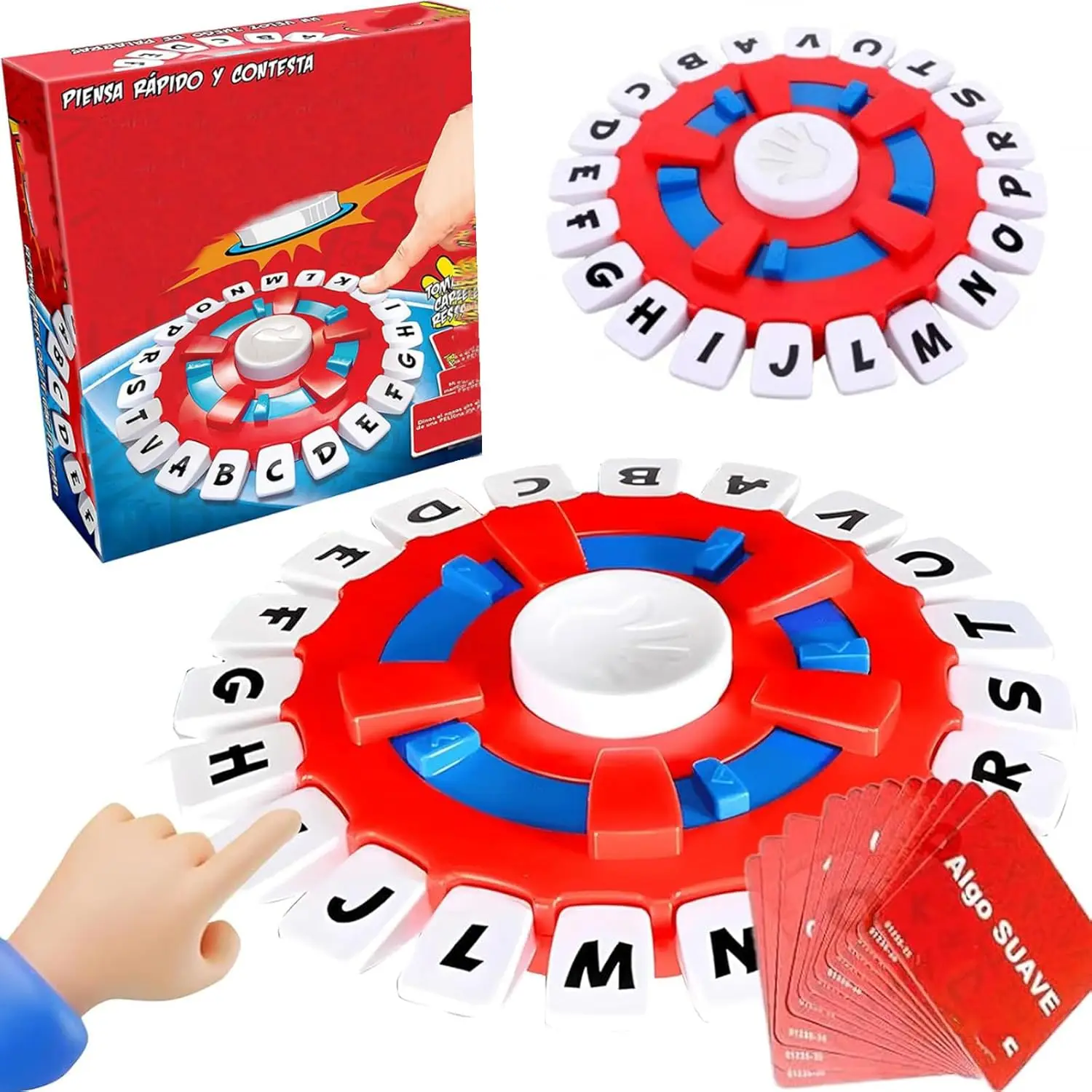 Think Word English/Spanish Board Game Fast Paced Family Fun The Quick Thinking Letter Pressing Puzzle Game For Adults And Kids