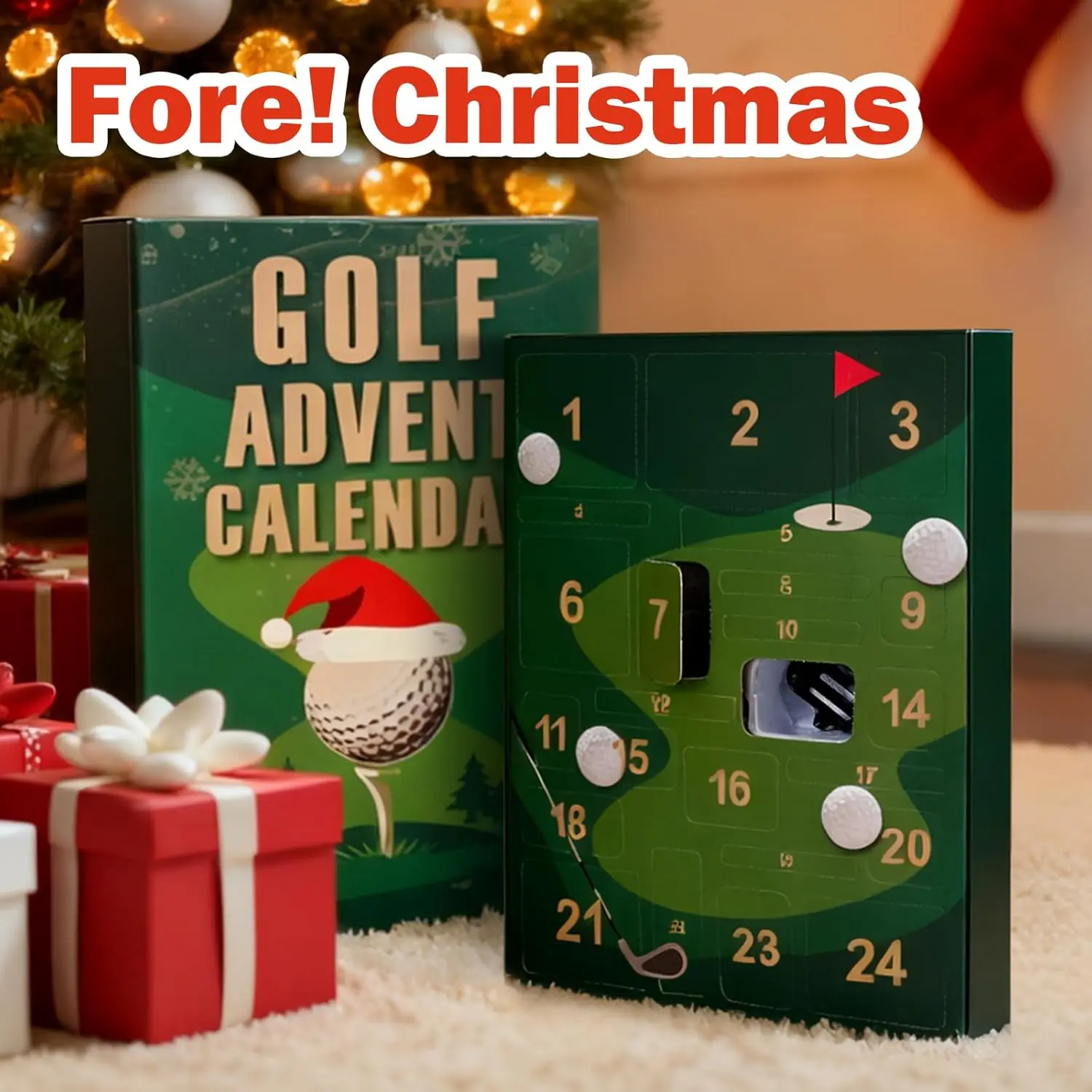 2026 Christmas Golf Advent Calendar Gift Box 24 days countdown To Christmas Golf Themed Set for Men Women  gift