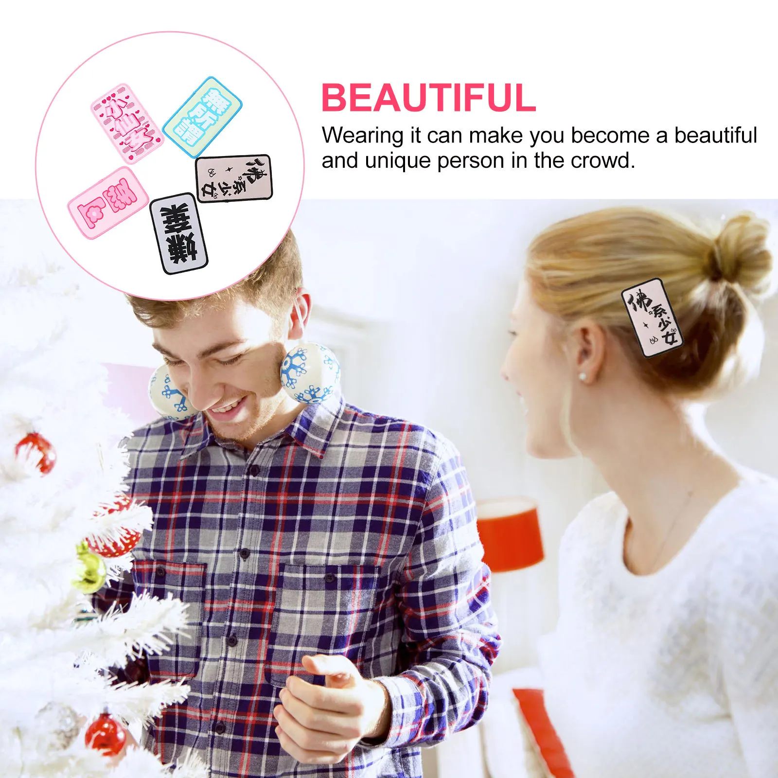 

5pcs Bangs Pad Strong Hold Fringe Clip For Makeup Facial Cleansing Gentle Scalp Fashion Hair Accessory Stickers Hair Care Tool