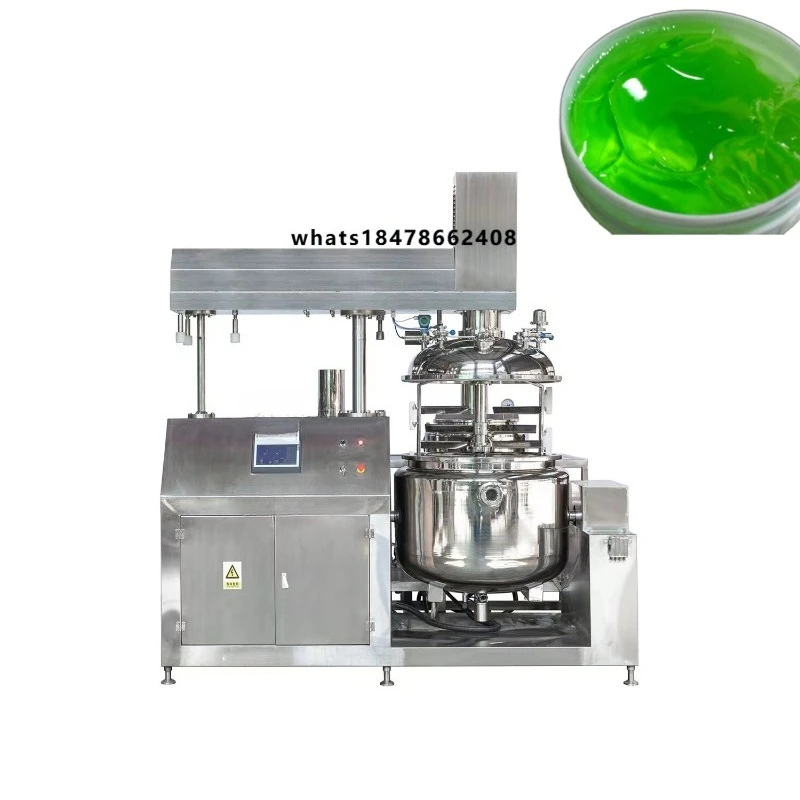 Nueva Planta de Fabricación de Crema de Manos, Máquina Mezcladora de Gel con Calentamiento Eléctrico y Homogeneizador al Vacío