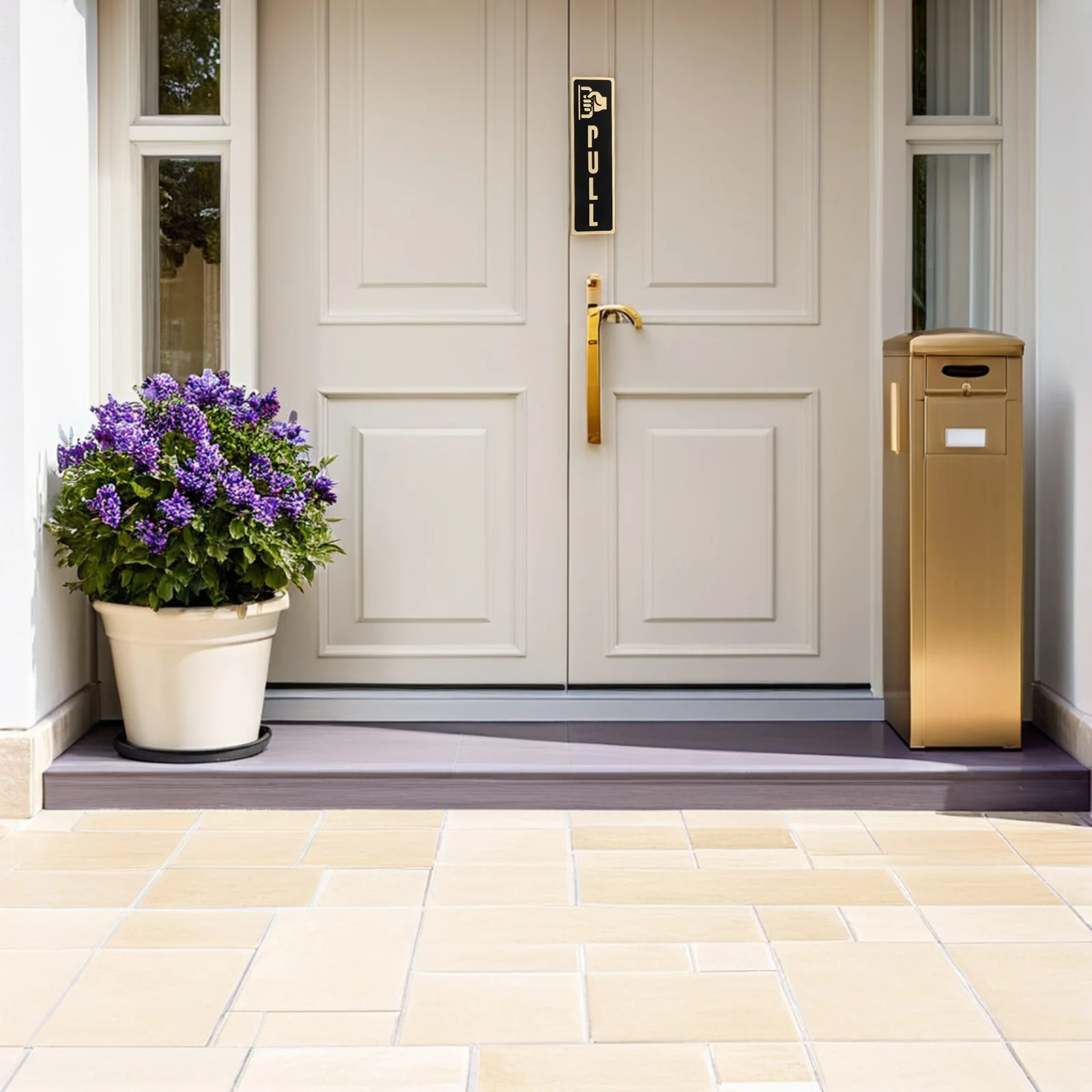 

2Pcs Acrylic Push Pull Door Sign Sticker Clear Functional Labels Versatile Application for Stores Offices Cafes