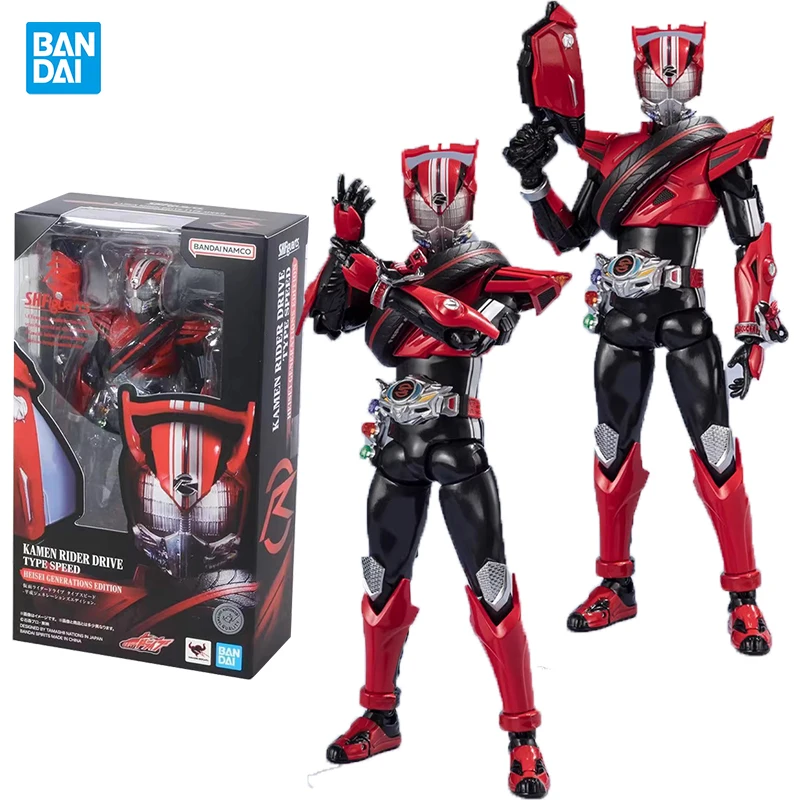 

Bandai Genuine Drive Speed type SHF Kamen Rider Anime figure Movable toy Anime Peripheral Action Figures Doll for Collectors
