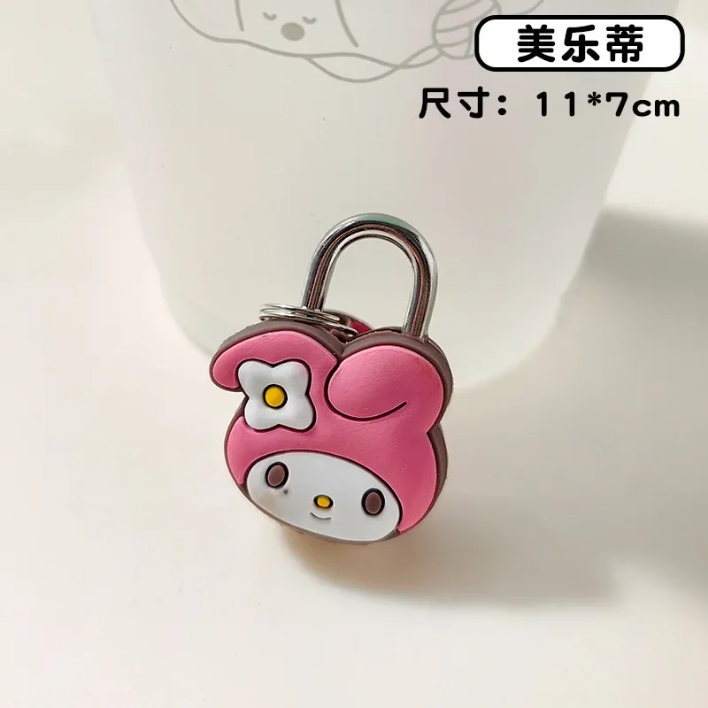 Hallo Kitty Sanrio Kawaii Anime Cartoon Schlüssel bund Schlösser Vorhänge schlösser Metall Mini Gepäcks chloss Anti-Diebstahl Kinder Zubehör