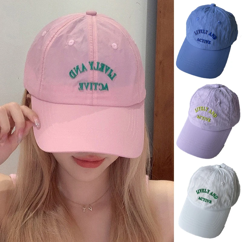 Summer Thin Baseball Cap for Women Soft Top Quick-Drying Sun Hat Korean Ins Student Hip Hop Casual Cap Outdoor Sport Golf Visors