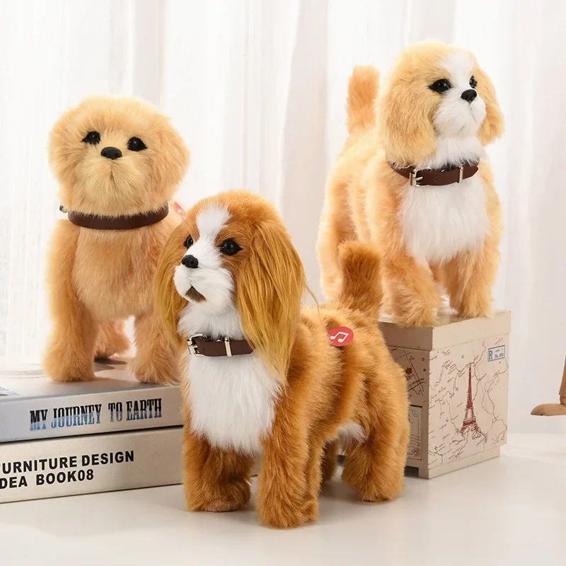 Nouvelle Simulation électrique chien de compagnie commande vocale marche hochant la musique tactile Robot Animal en peluche animal de compagnie jouet pour enfants cadeau