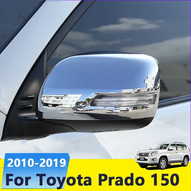 

Накладки на боковые зеркала заднего вида из карбона для Toyota Land Cruiser Prado 150 2018-2019, аксессуары