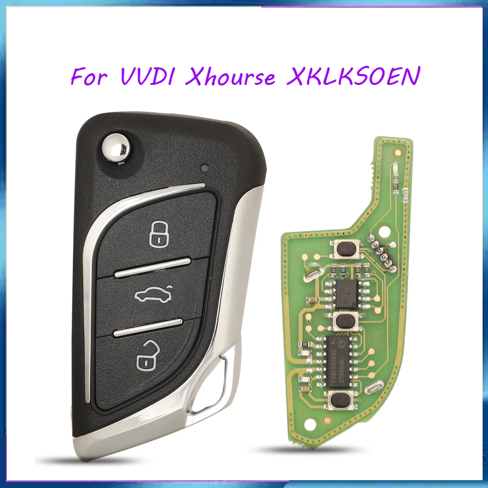 jingyuqin New Xhorse Remote Car Key For VVDI LEI.KSS Style (Chrome-Plating) Wired-VVDI XKLKS0EN