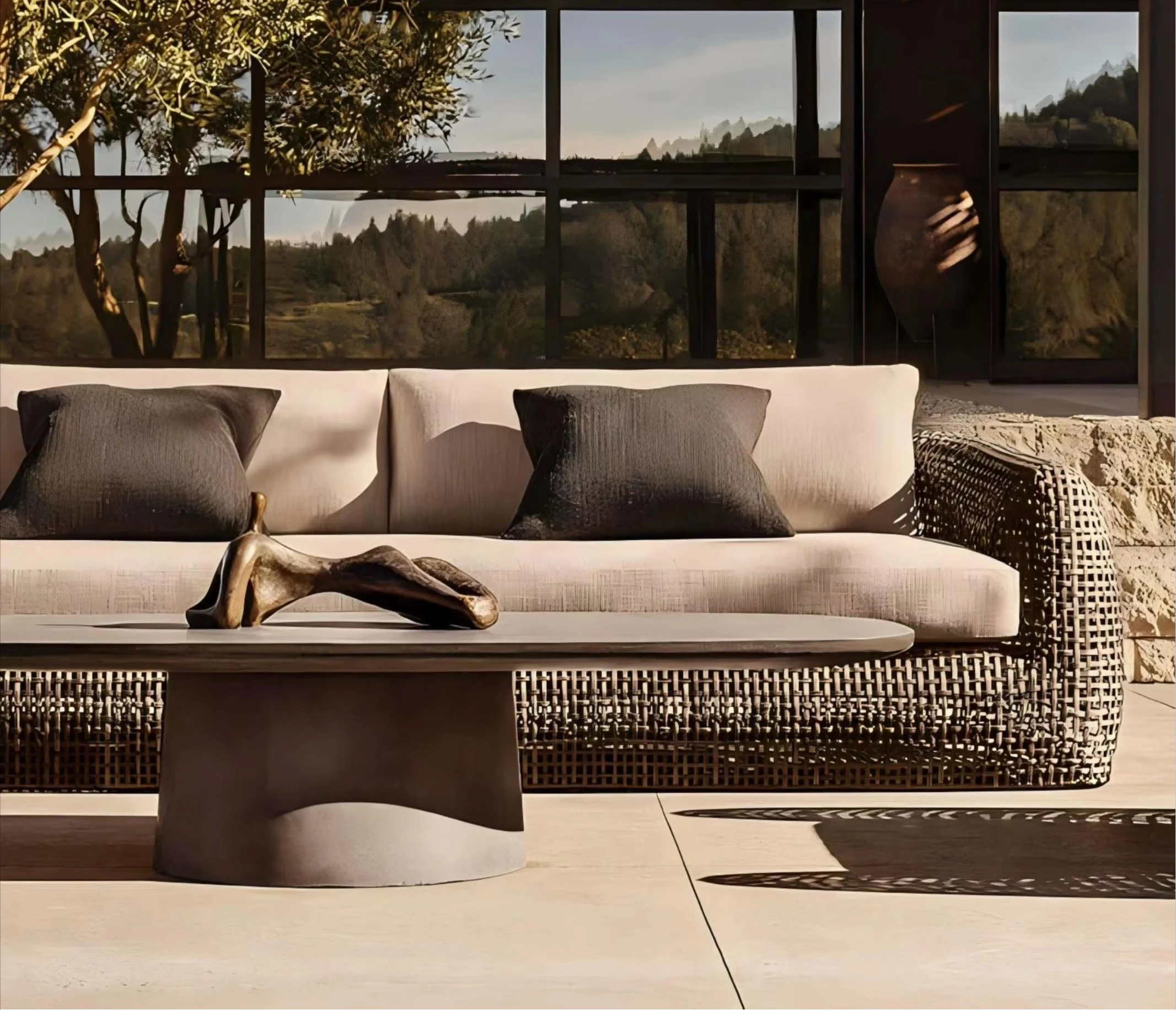 Sofa Seksional Modular Bentuk  - Outdoor Furniture For Sale ulasan dan harga