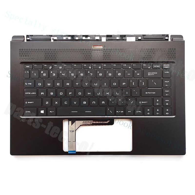 A+  New Palmrest For MSI GS65 Stealth GS65VR MS-16Q4 Upper Case Backlit Keyboard USA