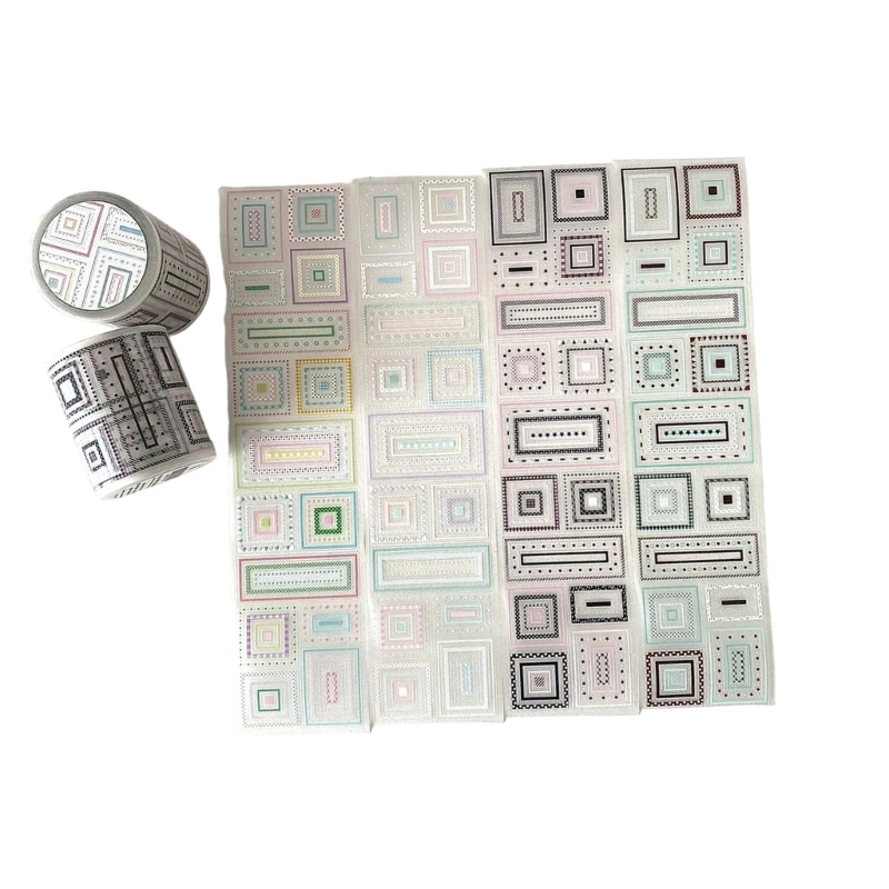 Y2GD Adhesive Plastic Sticker Roll Bullets Journals School Projects Sticker Handcraft Crafts Scrapbooking Decorative Labels