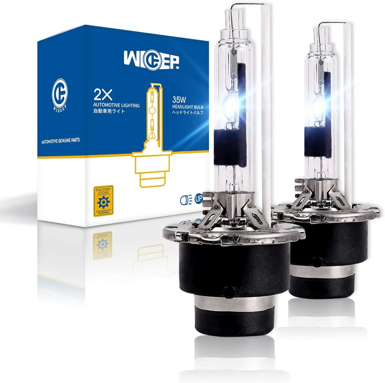 

D2R Xenon HID Headlight Bulbs, 6000K Cold White Brightness Replacement Headlamp for High Low Beam, 2 PCS
