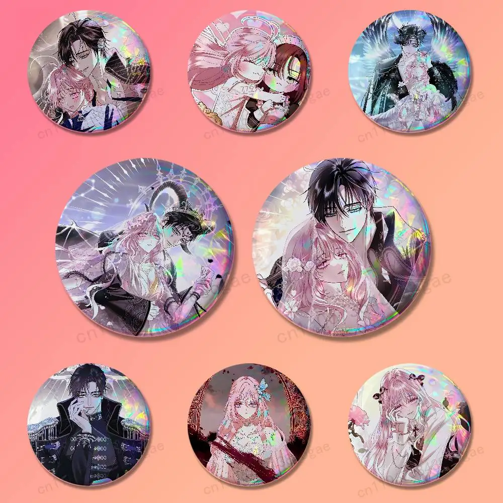 A-Anything C-Comics But Marriage Mr Villain Brooches Creative Round Badge Gifts Pins 25/32/44/58/75mm