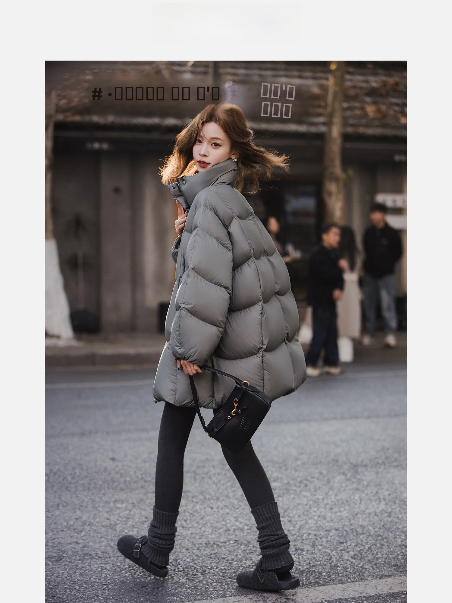 

Женская удлиненная пуховая куртка Xiaogulizi с 90% белым пухом, воротником-стойкой, двойной молнией, повседневная, утепленная, весенняя новинка