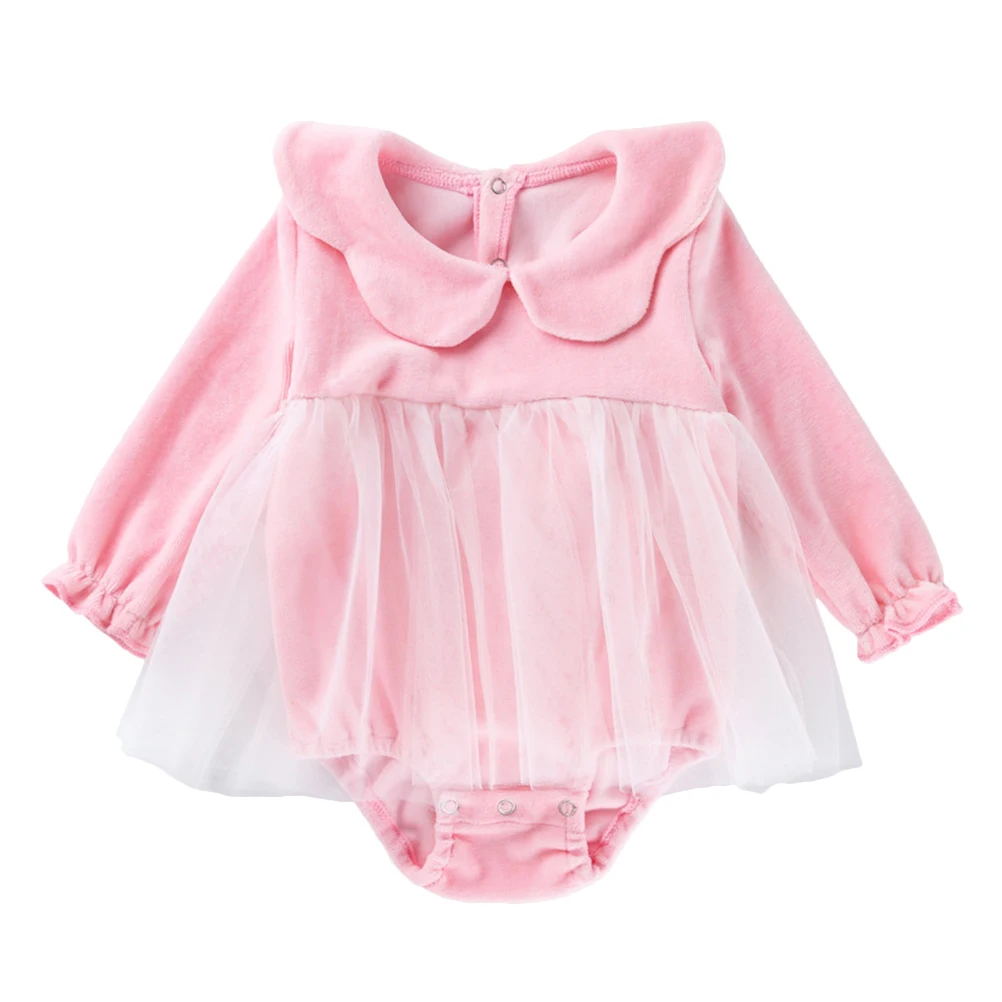 

Cotton Baby Girls Jumpsuits Newborn Long Sleeve Romper Toddler Hooded Outfit Cute Kids Clothes Shower Gift