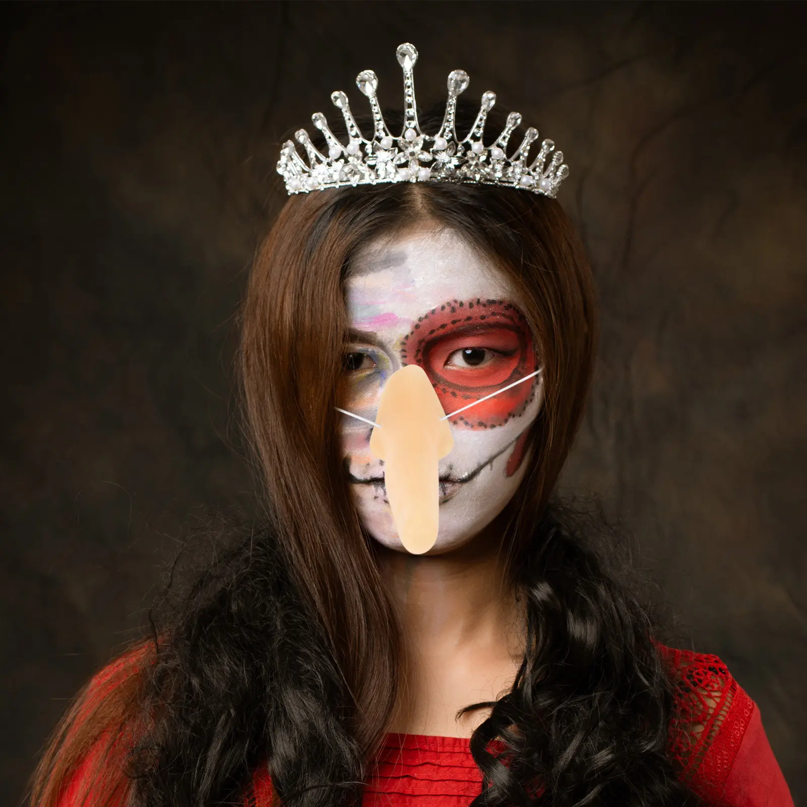 

Fake Long Pointy Witch Nose Prop Halloween Costume Cosplay Party Stage Performance Accessories Long Nose Costume