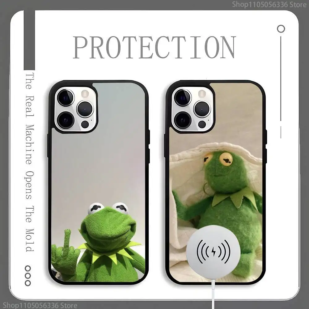 

K-Kermit Enough s-said Phone Case For Magnetic Wireless Charge Cover For iphone 16 15 14 13 12 11 Pro Max Plus Coque