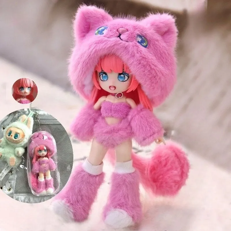 

19cm Cute Anime Doll Full Set with Clothe OB11 GSC Diy Dress Up Toys
