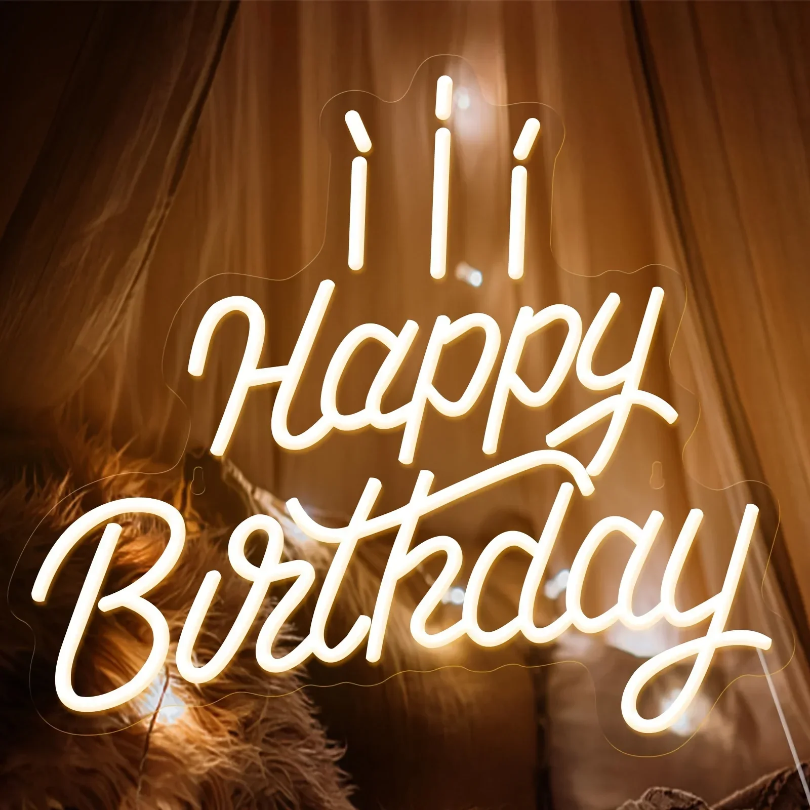 ハッピーバースデー-led-ネオンライト-調光可能-usb-電源ネオンサイン-誕生日パーティー-イベントお祝い-壁飾り-パーティー用品-ギフト