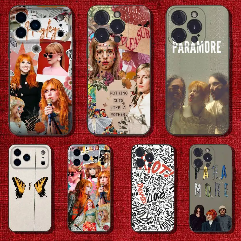 

COOL Band P-Paramore Phone Case For iPhone 17,16,15,14,13,12,Pro,Max,Plus,E,SE4,Air,Mini Black Soft Cover