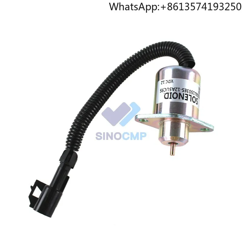 

Solenoid Valve1503ES-12S5SUC5S 119653-77950 119285-77950 for Yanmar 3TNE84 3TNE88 4TNE84 John Deere Tractor X495 X595 X744 X748