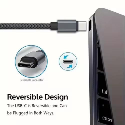 66W 5A Nylon 1m 2m 3m USB C To Type C Fast Charging Cable for Iphone 15 16 Pro Max Samsung S24 Xiaomi OPPO Charging Cable - Image 4
