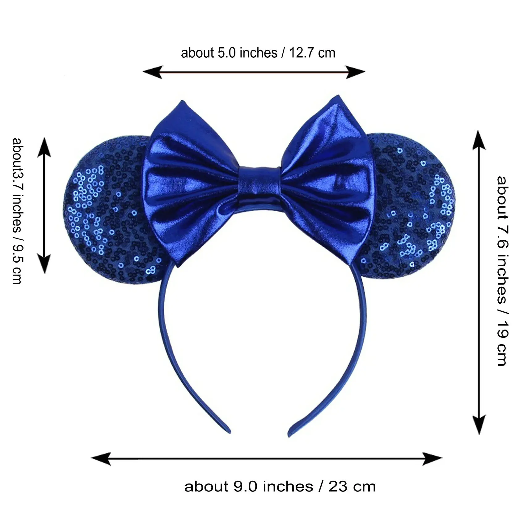 9.5 cm Big Size Mouse Ears Headband For Girls 5\