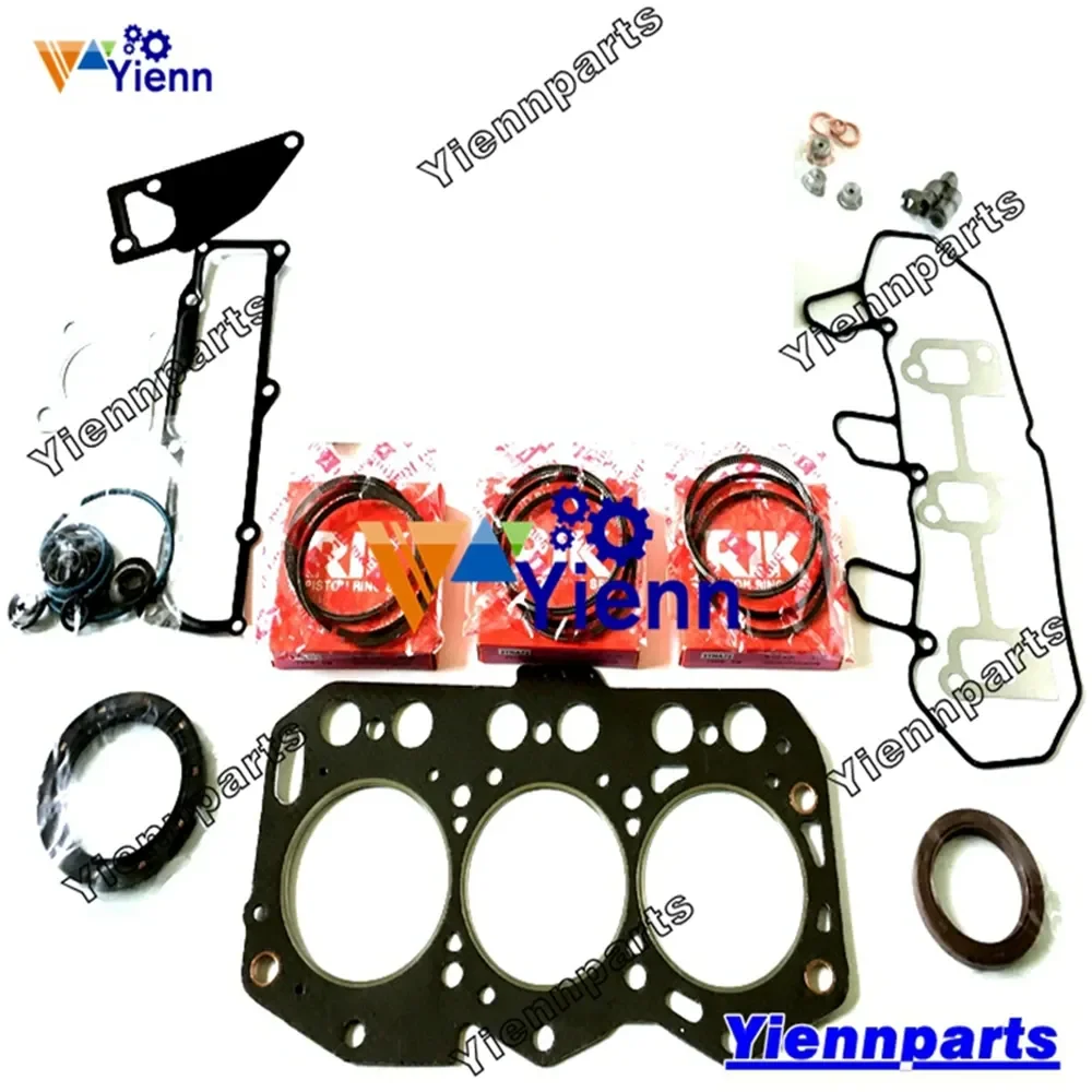 For Yanmar 3YM30 Overhaul Full Gasket Kit With Piston Ring Set Marine Engine Spare Parts