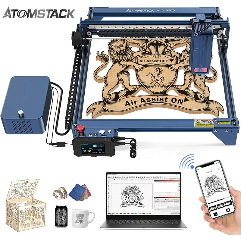 

Автоматическая гравировальная машина Atomstack A40 S40 X40 Pro 210 Вт
