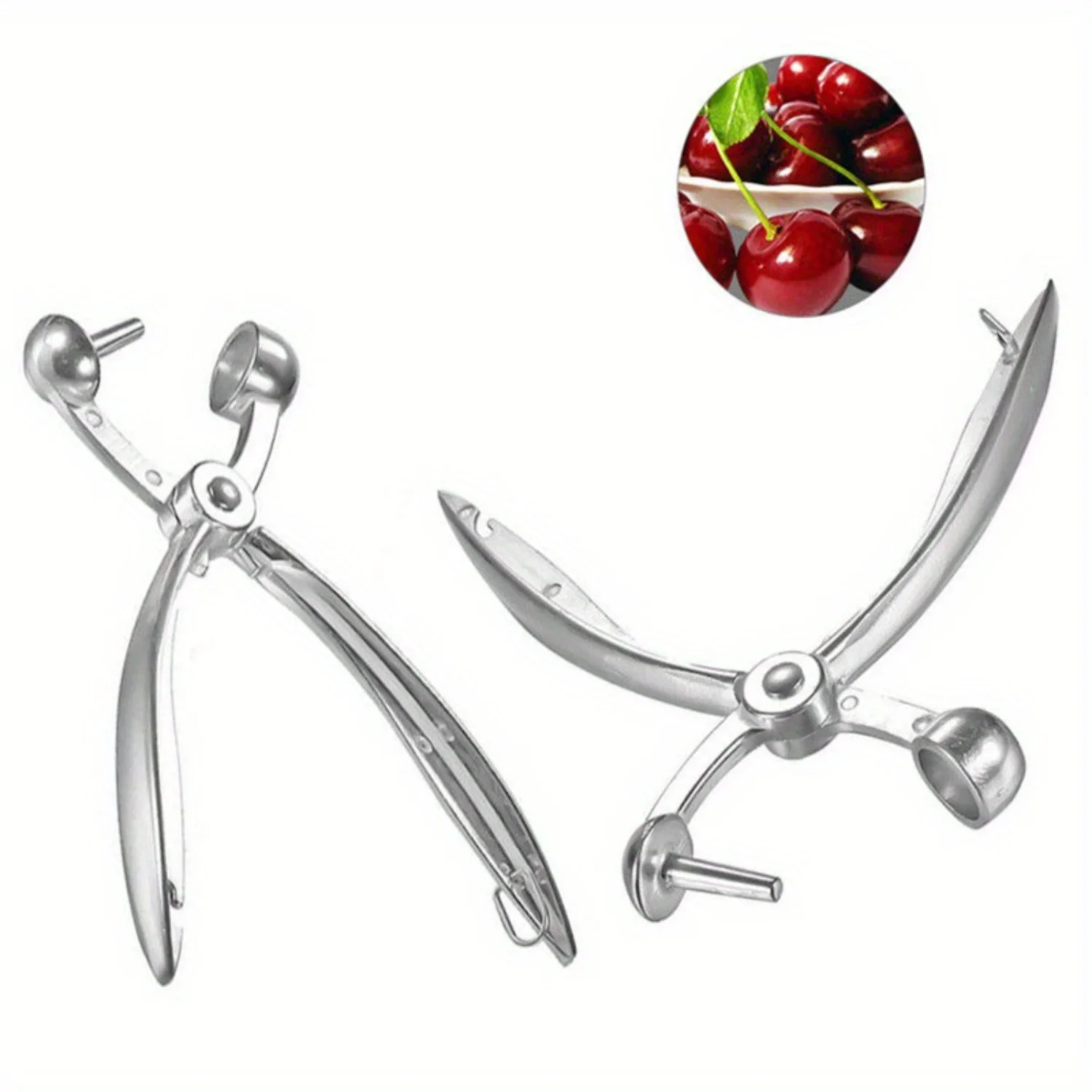 All-In-One Cherry, Jujube & Olive Pitter - Stainless Steel Gadget