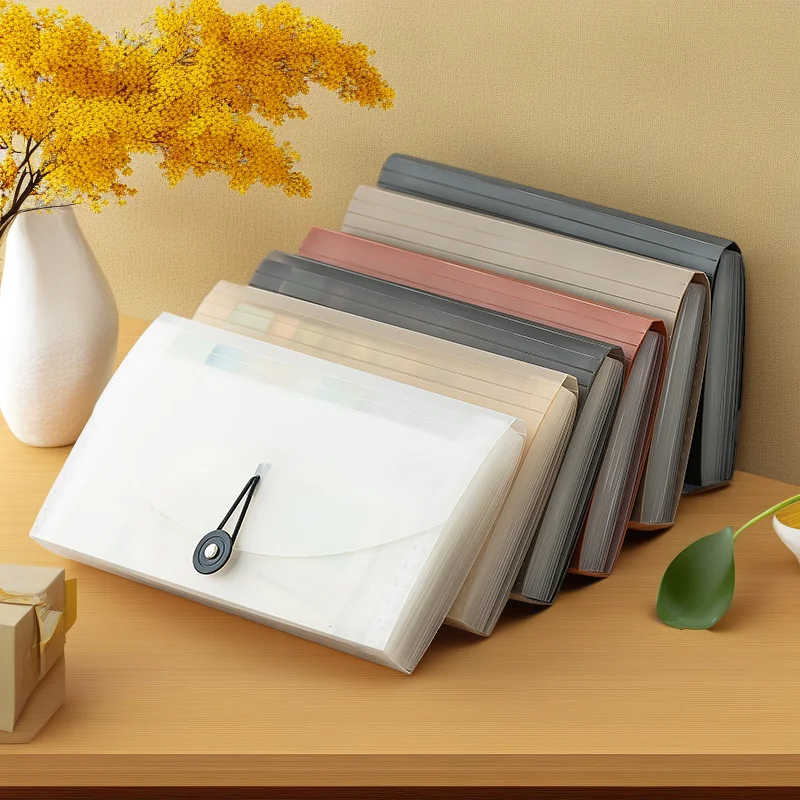 PP Simple Storage Can Be Sorted, Multi-functional, Labeled File Package, Bill Folder, Logo Organ Bag.