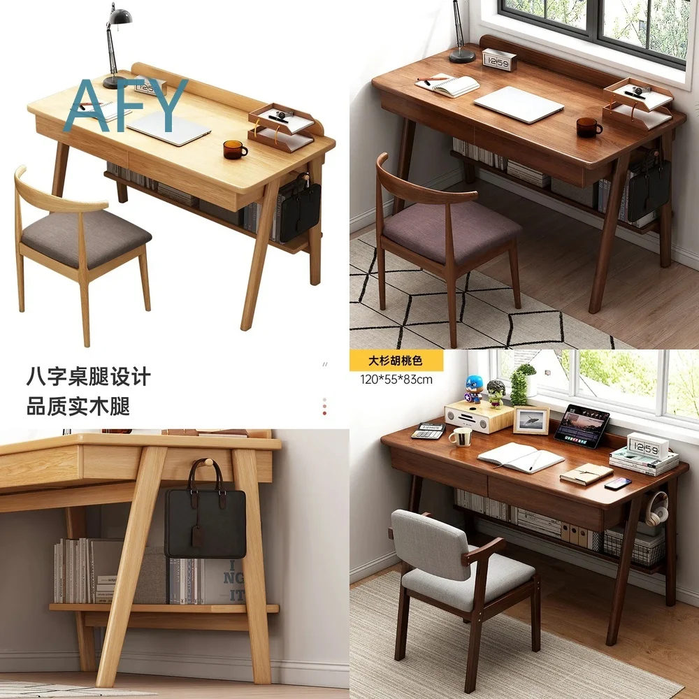 Corner Desk for Bedroom Home Student Study Office Writing Computer Desktop Simple Rental Room Length Workspace Modern Compact