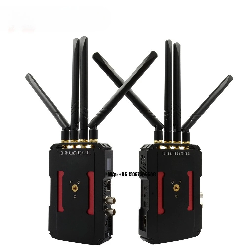 

50ms Ultra Low Latency 1080P 60fps Wireless Video Transmitter and Receiver Kit 800m Range /SDI Transmission Metal