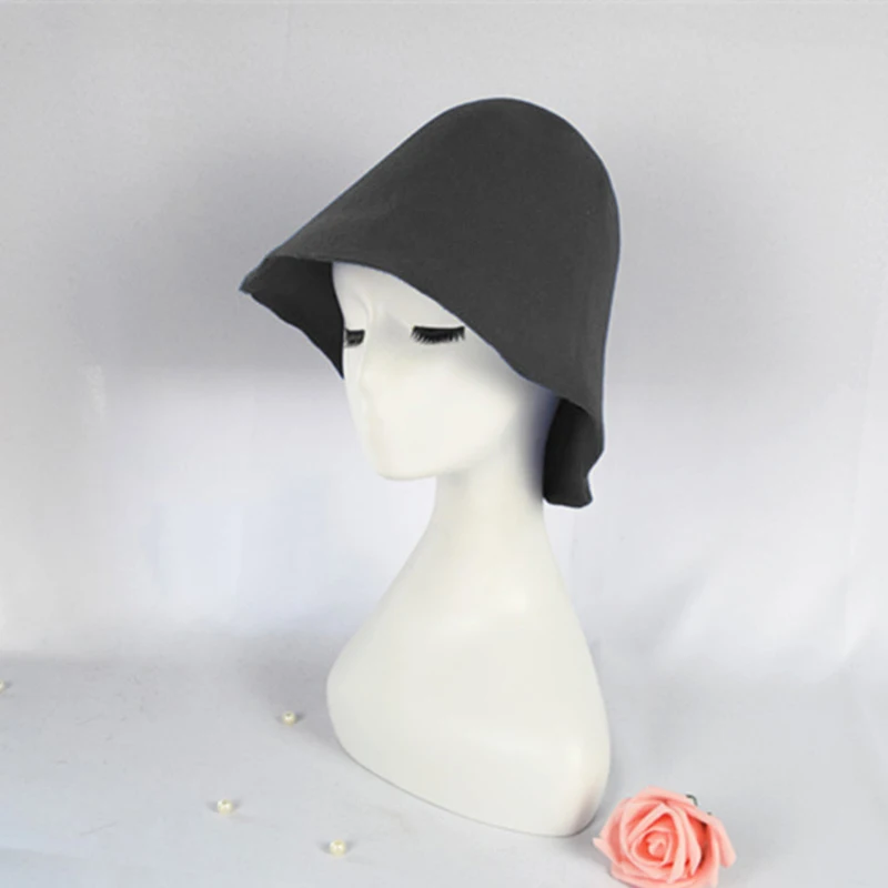 Womens Mens 100% Wool Felt Cloche Bucket Hats Cap Cone Body Millinery Hats Body Base Fascinators Block Hood Hats Supply