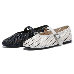 AIYUQI 2026 flat women's sandals Summer mesh breathable female shoes Large size closed Asakuchi toe sandals for women