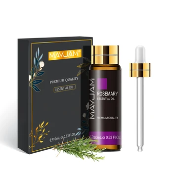 10Ml Pure Rozemarijn Geranium Etherische Olie Diffuser Thee Boom Teentjes Citroengras Citronella Kamille Cederhout Kaneel Aroma Olie