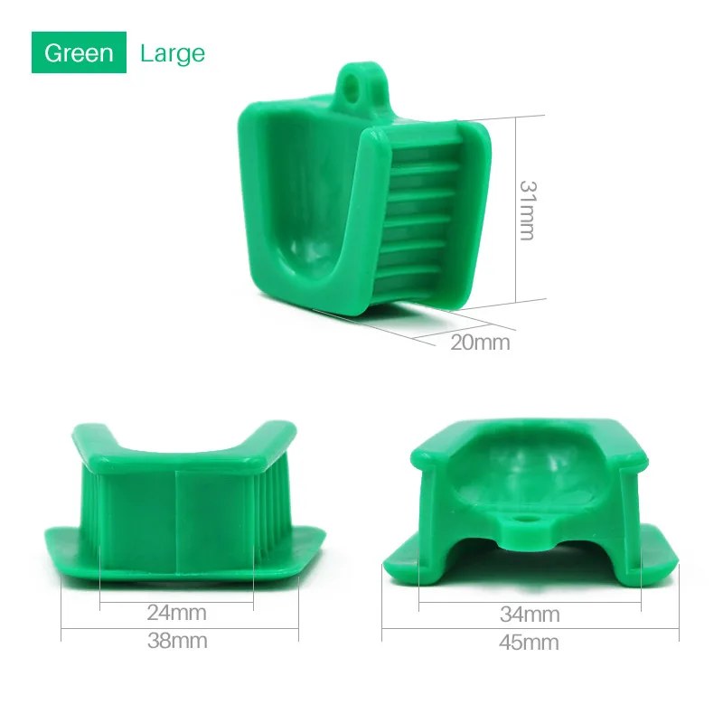 3 pz/set Silicone dentale occlusale Pad denti Prop Bite Block apriscatole in gomma divaricatore strumenti per odontoiatria materiali per dentisti