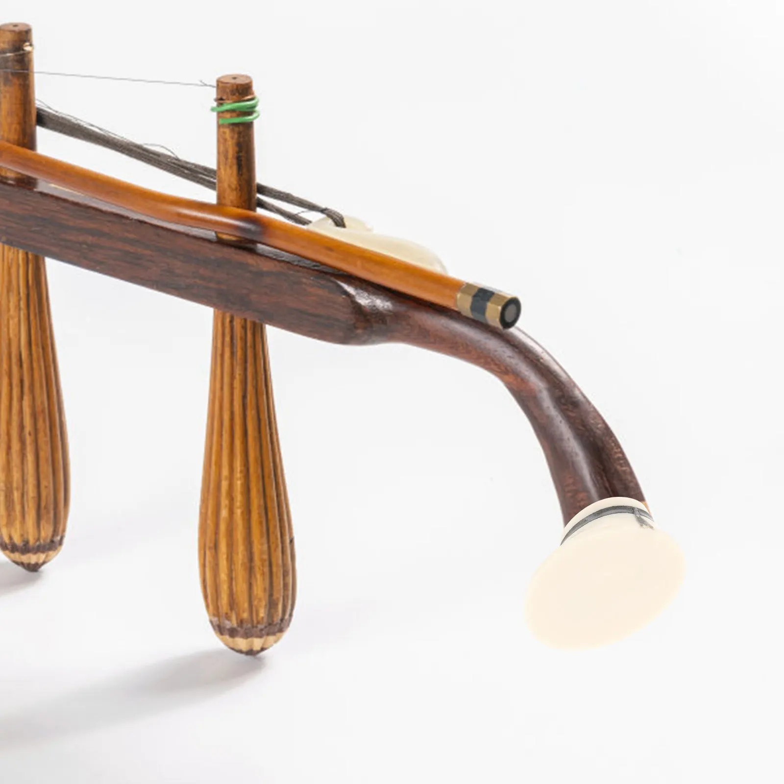 

4Pcs Erhu Top Pole Heads Bakelite Bone Powder Replacement Fittings DIY Repair Parts for Chinese Erhu Accessories Enhancement