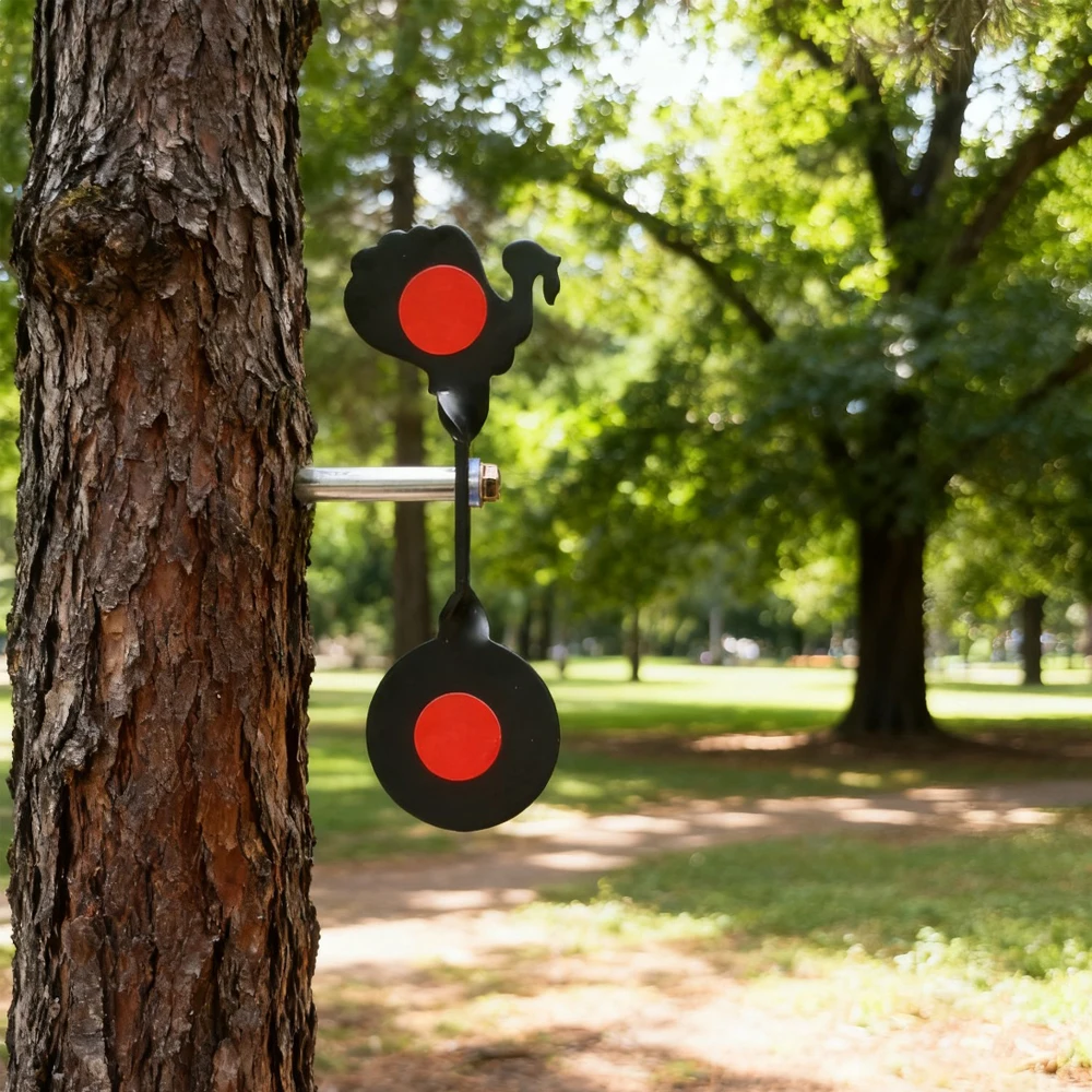 6 opciones para elegir Objetivo giratorio de 360 grados para práctica de tirachinas para práctica de objetivo de metal