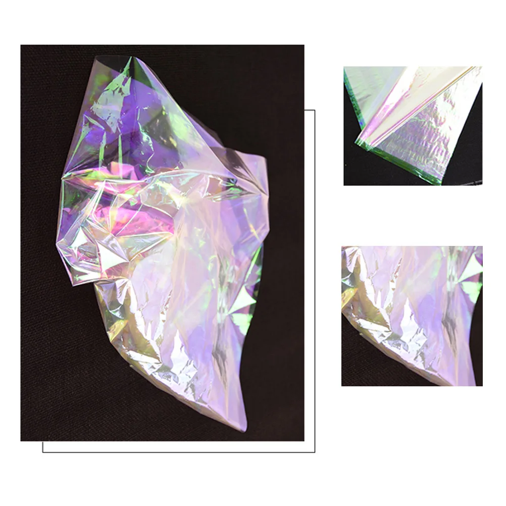 

Rainbow Gradient Wrapping Paper 20PCS Iridescent Cellophane Film for Flower Bouquet Gift Packaging Decoration Sheet