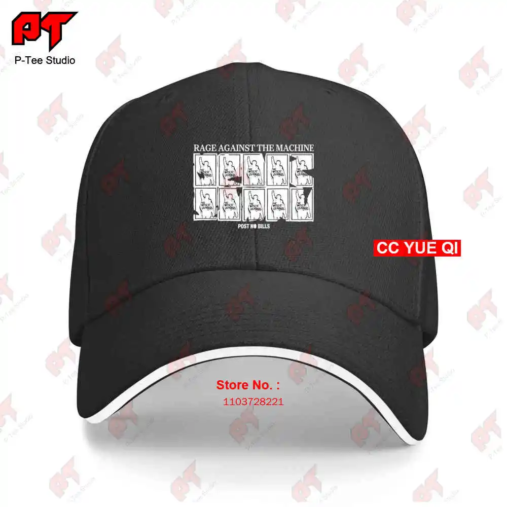 Rage contra la máquina Post No Bills gorras de béisbol, gorra de camión KU48