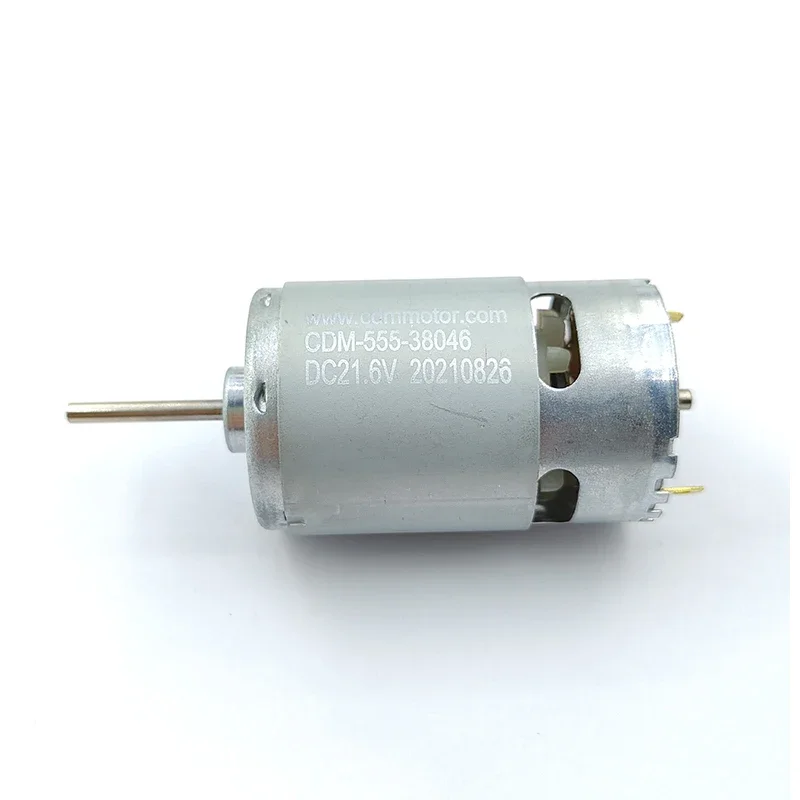 RS-555 Mini 36mm Motor DC 12V 18V 21.6V 24V 13000RPM Medium Speed Front Ball Bearing Carbon Brush Motor DIY Hobby Toy Model