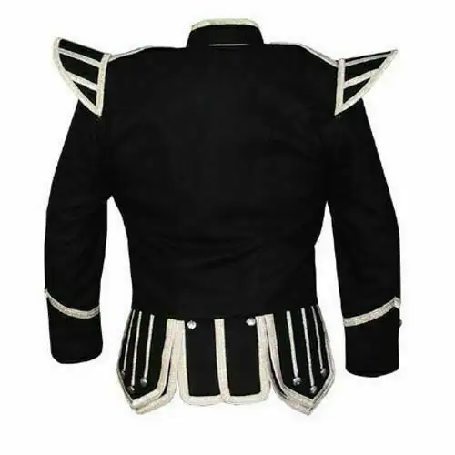 Men Scottish Doublet Jacket Military Drummer Doublet Tunic Jacket Medieval Coat Custom Made