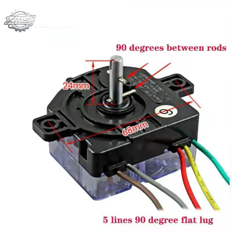 

5 Wire 90 Degree Switch Wash Timer Semi-Automatic Double-Cylinder Washing Machine Parts