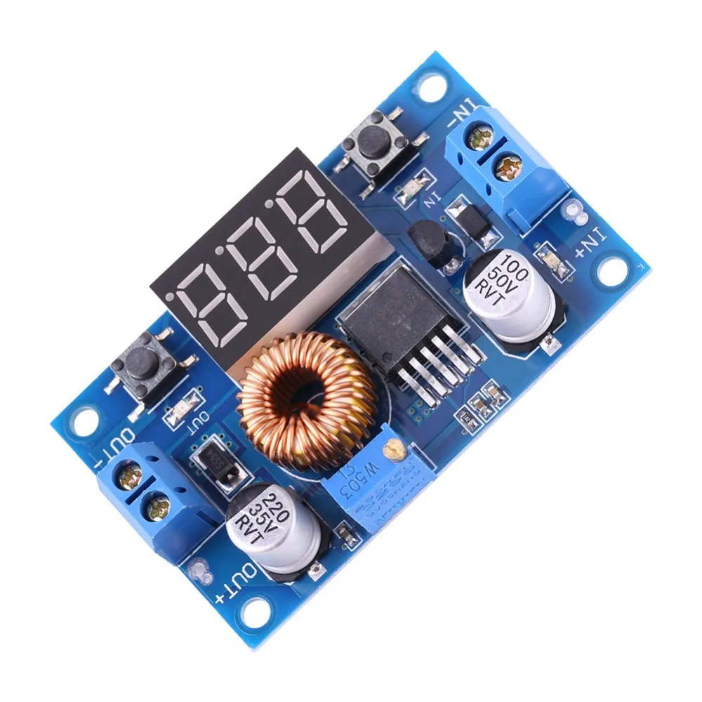 XL4015E DC-DC Converter 4.0V~38V to1.25V~36V 60*36*18mm Power Step Down Module Dual Buttons 5A 75W Step Down Voltage Module