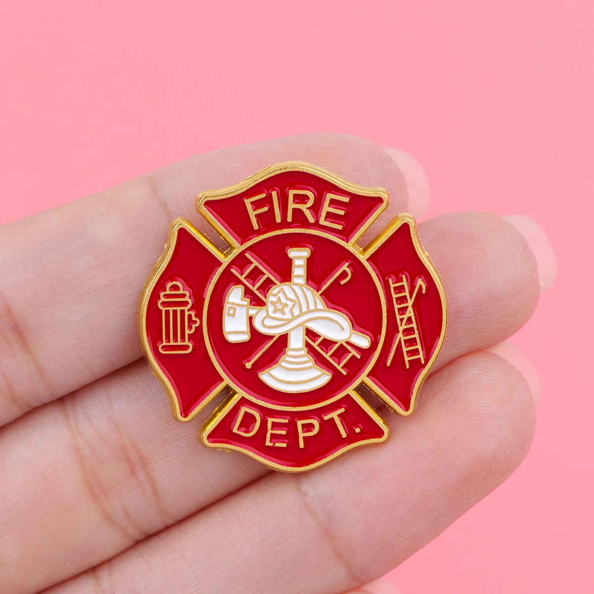 رجال الاطفاء المينا دبابيس النار دبابيس شارة التلبيب دبوس لحقيبة الظهر الملابس والاكسسوارات الأزياء والمجوهرات هدايا عيد الميلاد #1